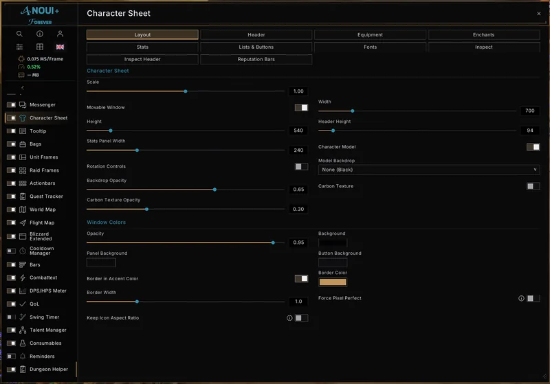 Minimap settings