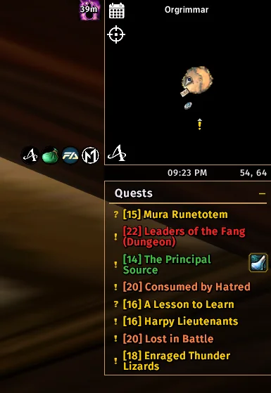 Minimap and quest tracker